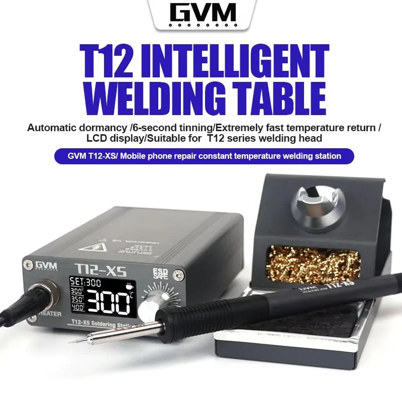 Digital Soldering Station T12 - Stasiun Penyolderan Digital LED Cerdas GVM