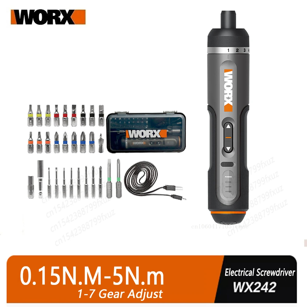 Electric Screwdriver Rechargeable Usb - WORX WX242 Set obeng listrik tanpa