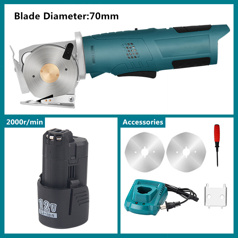 Cordless Rotary Tool Kit Accessories - Gunting bulat listrik 12V tanpa kabel,