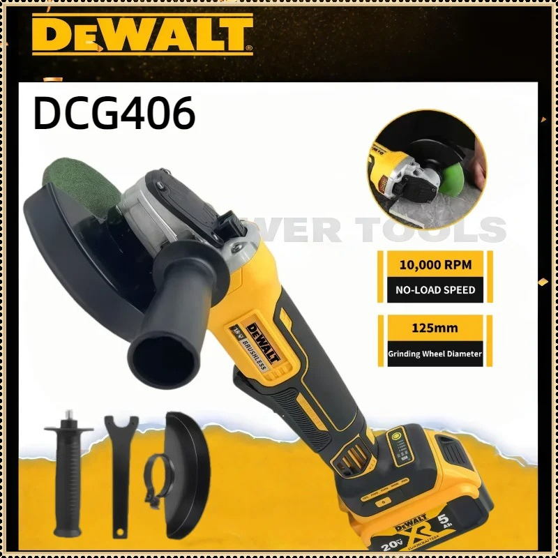 Dewalt DCG406 125MM Mesin Geri - Brushless Angle Grinder Battery Powered ulasan dan harga