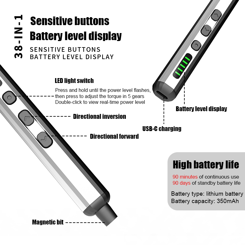 Set Obeng Listrik Kit Alat Lis - Electric Screwdriver Rechargeable Usb ulasan dan harga