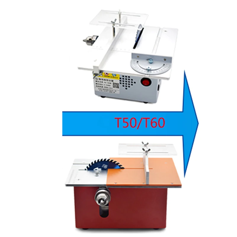 T50/T60 mesin pemotong kecil D - Mini Table Saw For Woodworking ulasan dan harga