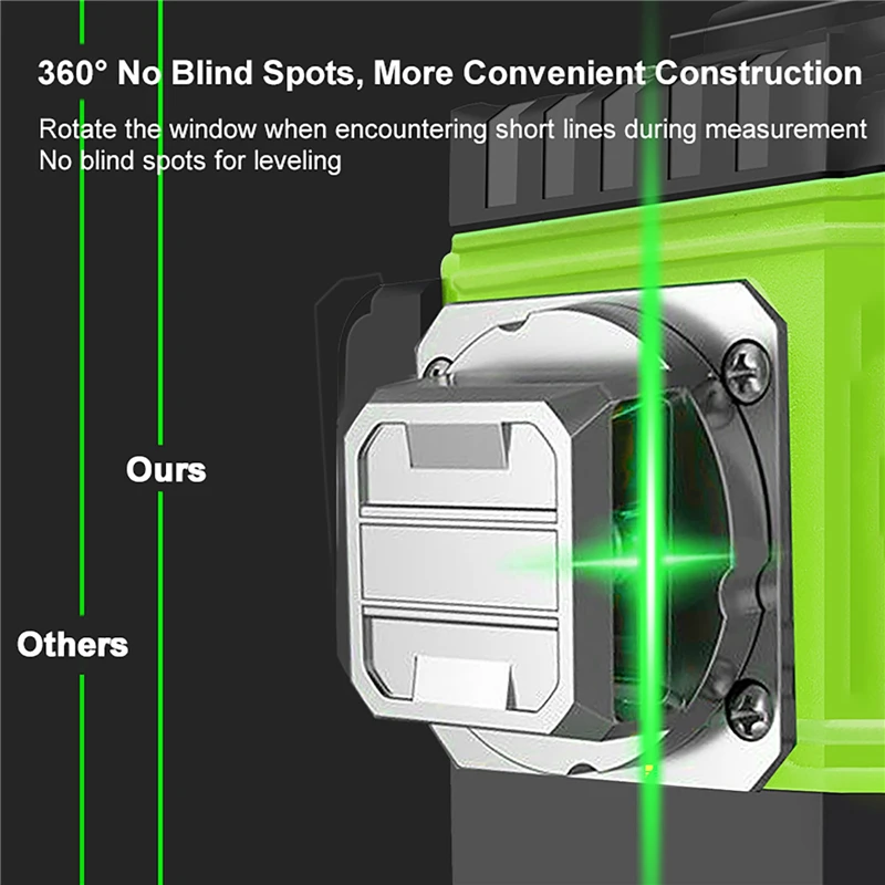 8/12/16 Garis Tingkat Laser 4D - Laser Level 16 Lines 4D Green ulasan dan harga