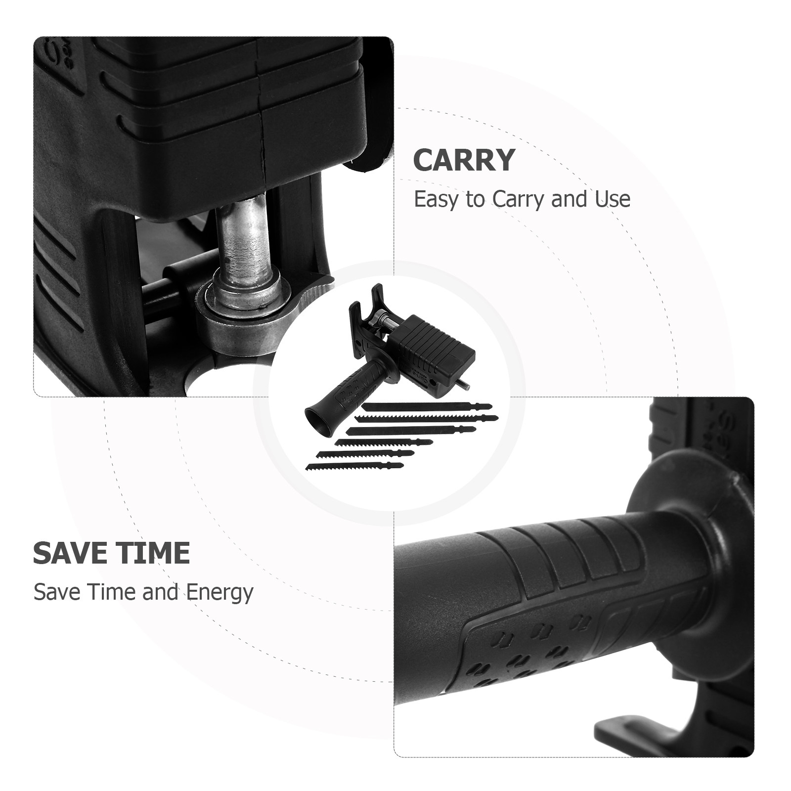 Set 7 Buah Alat Konversi Bor L - Reciprocating Saw Attachment Drill ulasan dan harga