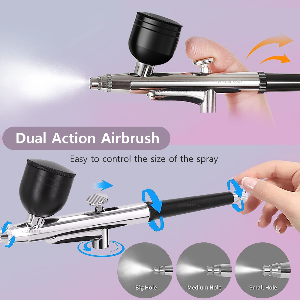 Kepala Pistol Airbrush Kelas P - Airbrush Kit With Mini Compressor ulasan dan harga