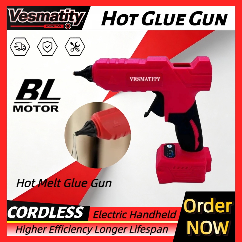 Pistol Lem Panas Tanpa Kabel,  - Hot Melt Glue Gun Cordless ulasan dan harga