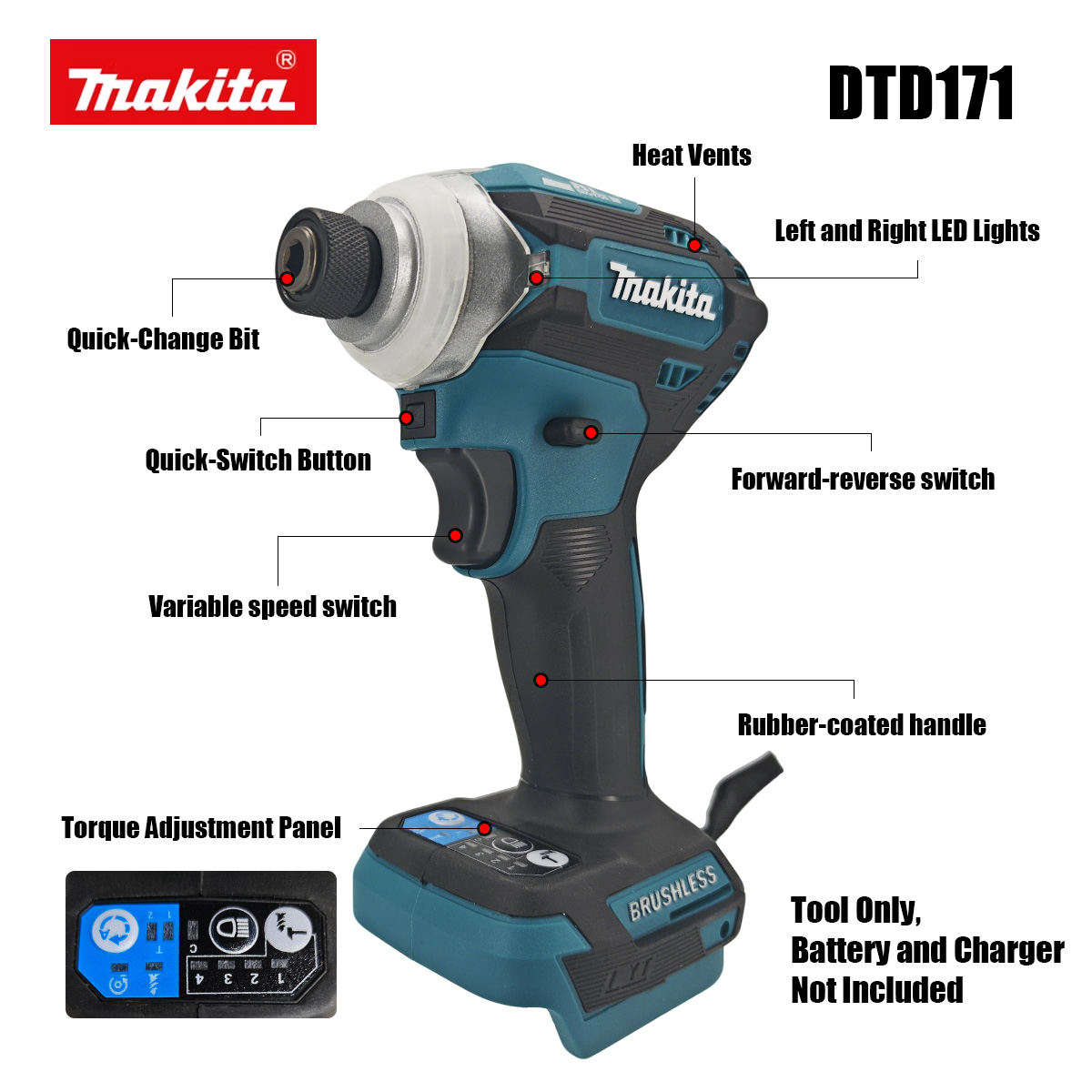 Makita DTD171 Brushless Cordle - Brushless Cordless Electric Drill 18V ulasan dan harga