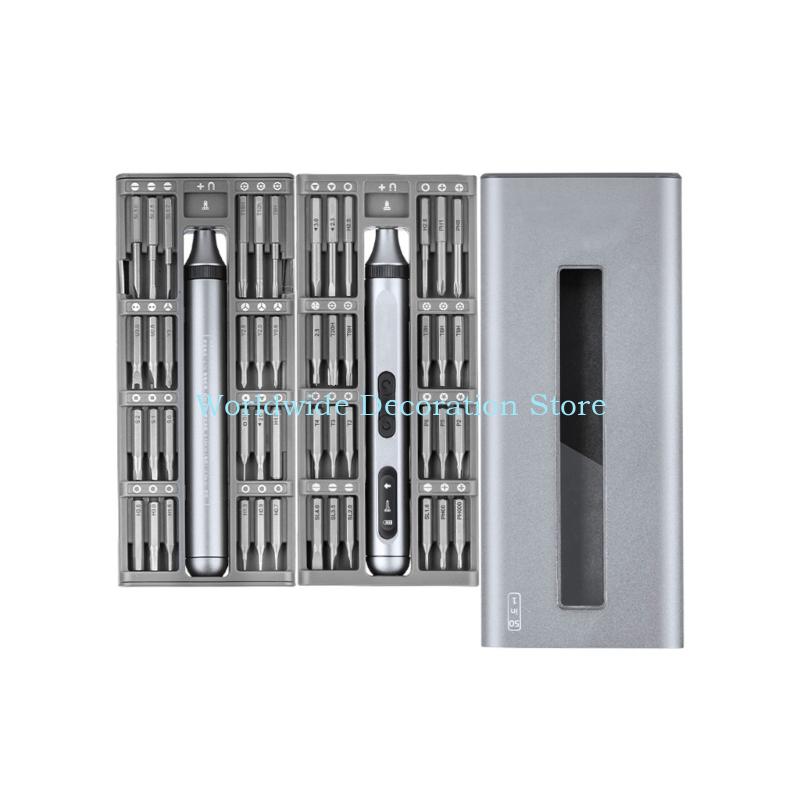 Q39b 50 in 1 Obeng listrik Set - Electric Screwdriver Rechargeable Usb ulasan dan harga